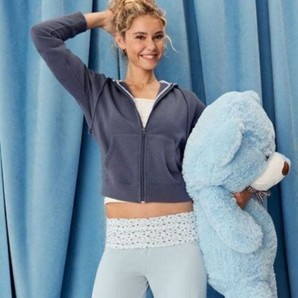 Demetra for Aero Floral Full-Zip Hoodie